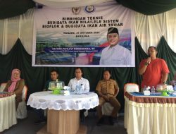 Fachry Konggoasa dan Kementerian KKP Gelar Bimtek Budidaya Ikan Nila Sistem Bioflok