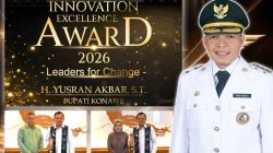 Bupati Konawe Dianugerahi “Indonesia Innovation Excellence Award 2026”, Bukti Komitmen Inovasi Daerah